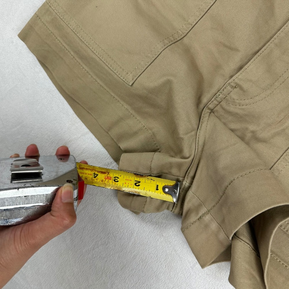 H&M Women's Khaki Cargo Shorts Size 8 Utility Pocket Casual Summer - Picture 11 of 13